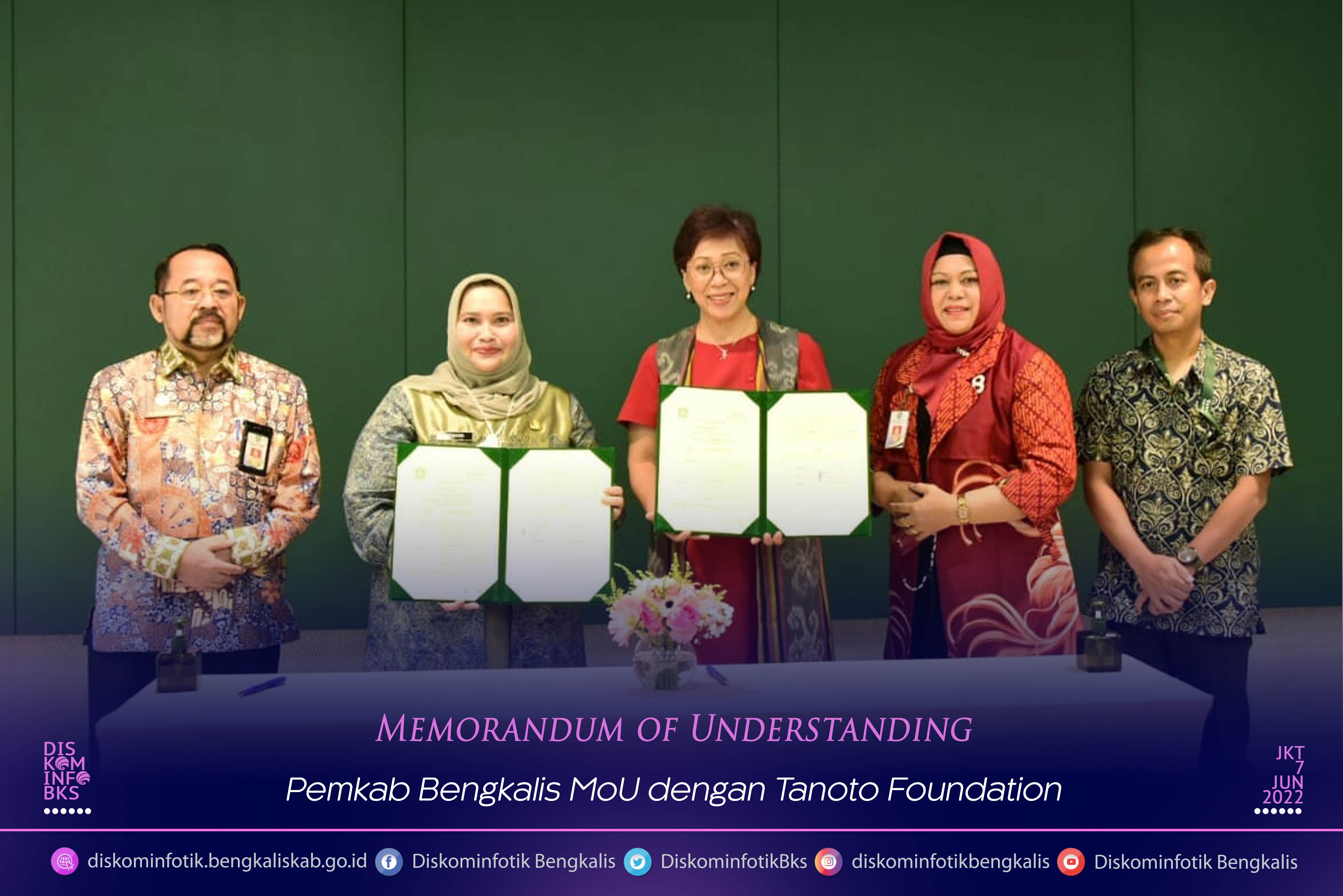 Pemkab Bengkalis MoU dengan Tanoto Foundation Desa Pematang Obo